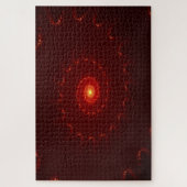 Fiery Red Sparkle Swirl Gradient Puzzle (Vertikal)