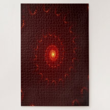 Fiery Red Sparkle Swirl Gradient