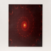 Fiery Red Sparkle Swirl Gradient Puzzle (Vertikal)