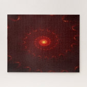Fiery Red Sparkle Swirl Gradient Puzzle (Horizontal)