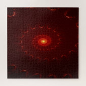Fiery Red Sparkle Swirl Gradient Puzzle (Horizontal)