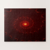 Fiery Red Sparkle Swirl Gradient Puzzle (Horizontal)