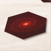 Fiery Red Sparkle Swirl Gradient Untersetzer (angewinkelt)