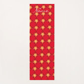Fiery Red Star Pattern Thunder_Cove Yogamatte (Vorderseite)