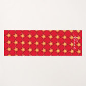Fiery Red Star Pattern Thunder_Cove Yogamatte (Vorderseite (Horizontal))