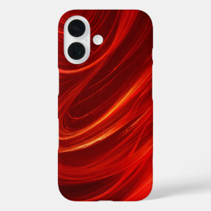 Fiery Red Wirbel Abstrakt Flame Art Phone Case