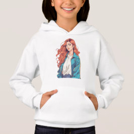 Fiery Redhead Ästhetik Hoodie