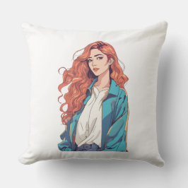 Fiery Redhead Ästhetik Kissen