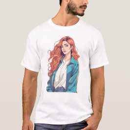 Fiery Redhead Ästhetik T-Shirt