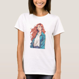 Fiery Redhead Ästhetik T-Shirt