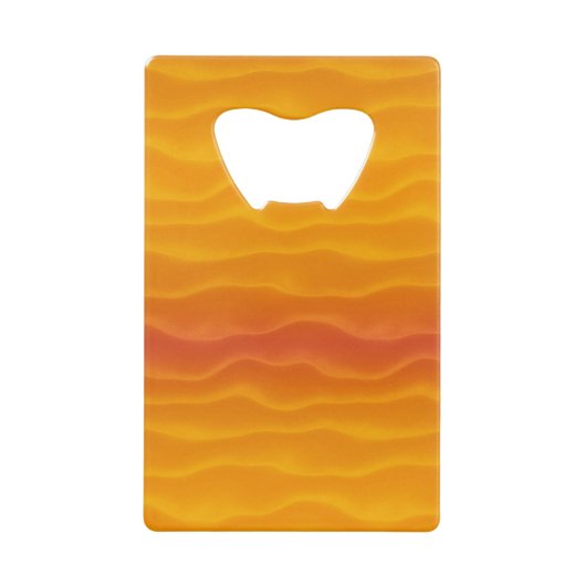 Fiery Sand Dunes Abstrakt Kreditkartenflaschenöffner (Vorderseite)