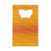 Fiery Sand Dunes Abstrakt Kreditkartenflaschenöffner (Rückseite)