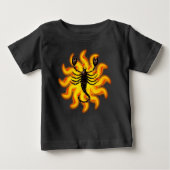 Fiery Scorpio Baby T-shirt (Vorderseite)