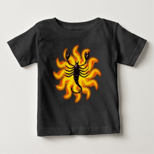 Fiery Scorpio Baby T-shirt (Vorderseite)