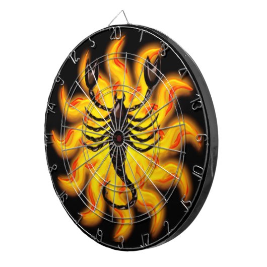 Fiery Scorpio Dartscheibe (Vorderseite rechts)