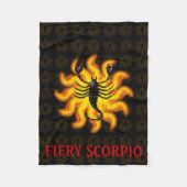 Fiery Scorpio Fleecedecke (Vorderseite)