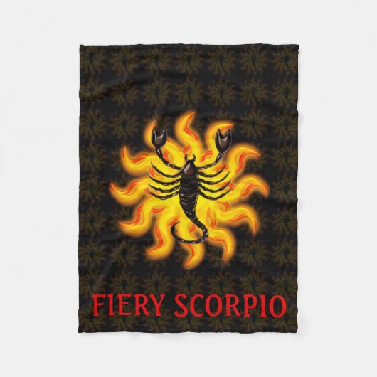 Fiery Scorpio Fleecedecke (Vorderseite)