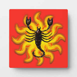 Fiery Scorpio Fotoplatte
