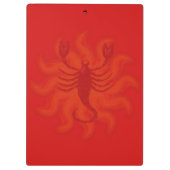 Fiery Scorpio Klemmbrett (Rückseite)
