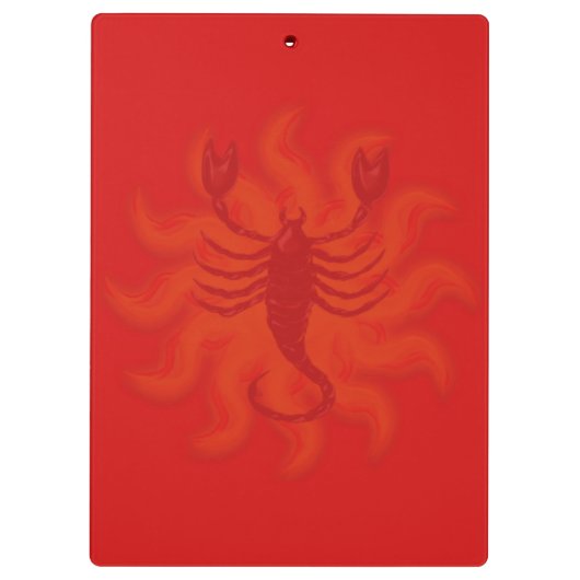 Fiery Scorpio Klemmbrett (Rückseite)