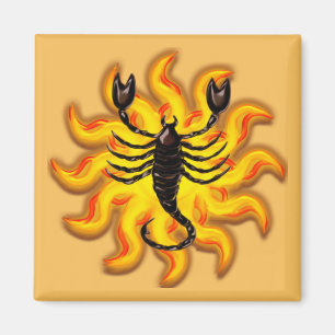 Fiery Scorpio Magnet