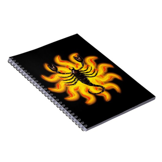 Fiery Scorpio Notizblock (Rechte Seite)