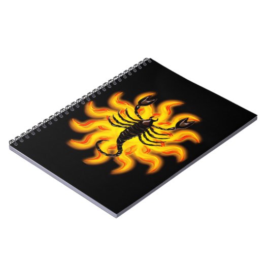 Fiery Scorpio Notizblock (Linke Seite)