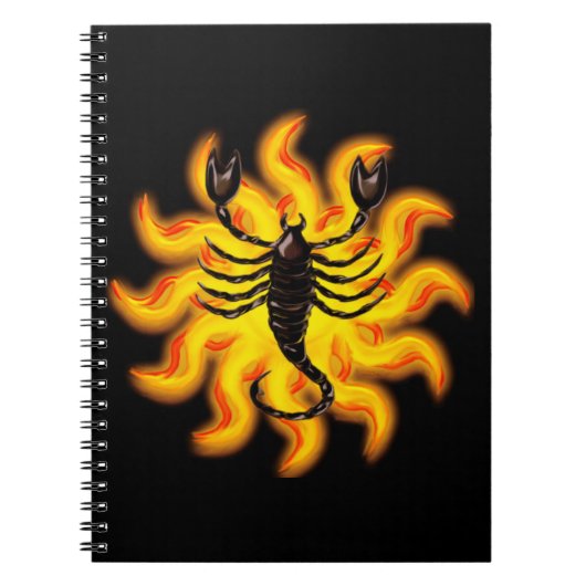 Fiery Scorpio Notizblock (Vorderseite)