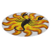 Fiery Scorpio Schneidebrett (Ecke)
