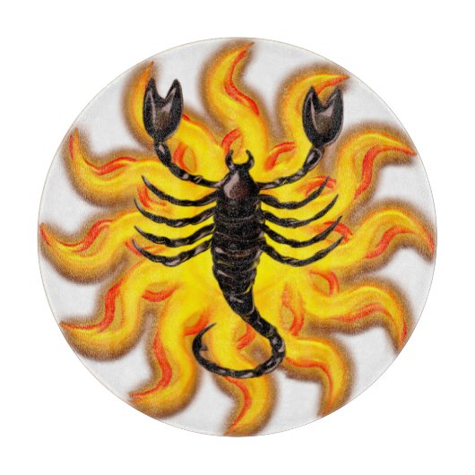 Fiery Scorpio Schneidebrett (Vorderseite)