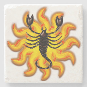 Fiery Scorpio Steinuntersetzer