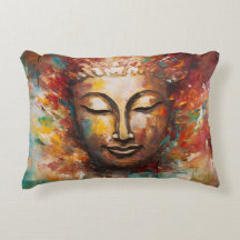 Fiery Serenity - Buddha Expressionist Art