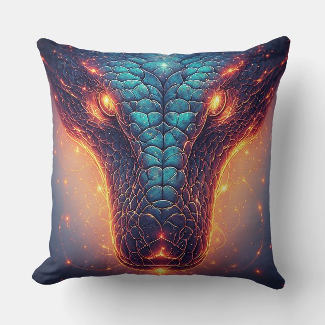 Fiery Serpent mit dynamischer Energie Kissen (Vorderseite)