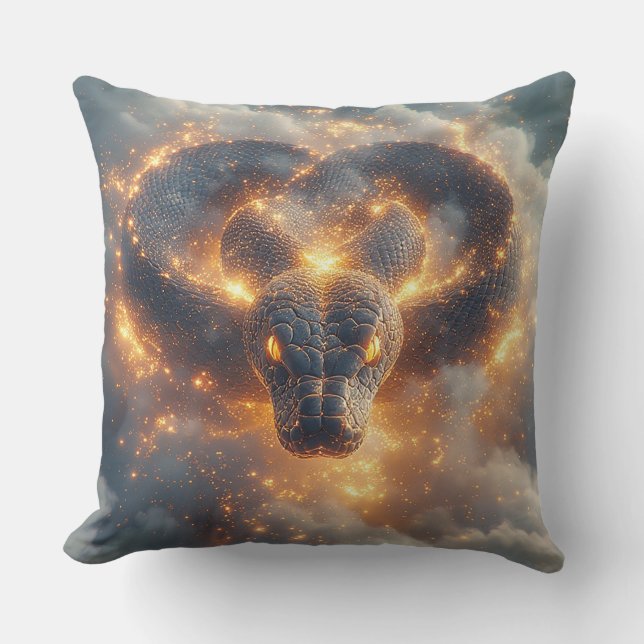 Fiery Serpent mit dynamischer Energie Kissen (Vorderseite)