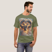 Fiery Serpent mit dynamischer Energie T-Shirt (Vorne ganz)