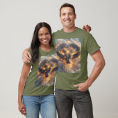 Fiery Serpent mit dynamischer Energie T-Shirt (Unisex)