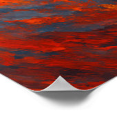 Fiery, She Rises | Feminist Raised Fist Woman Poster (Ecke)