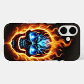 Fiery Skull Case-Mate iPhone Hülle (Rückseite (Horizontal))
