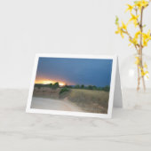 Fiery-Sky-Landschaft Karte (Gelbe Blume)