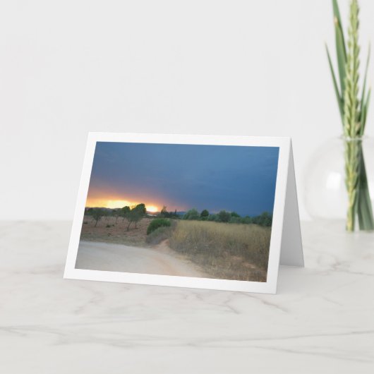 Fiery-Sky-Landschaft Karte (Vorderseite)