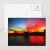 Fiery Sky Postkarte (Vorne/Hinten)