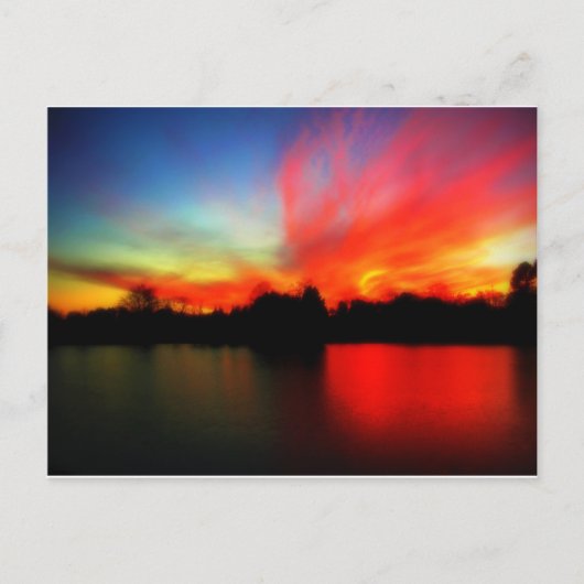 Fiery Sky Postkarte (Vorderseite)