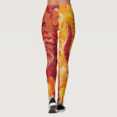 Fiery Solar Capricorn Spirit Leggings (Rückseite)