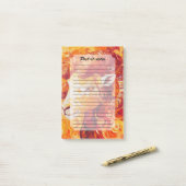 Fiery Solar Capricorn Spirit Post-it Klebezettel (Auf Schreibtisch)