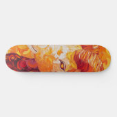 Fiery Solar Capricorn Spirit Skateboard (Horizontal)