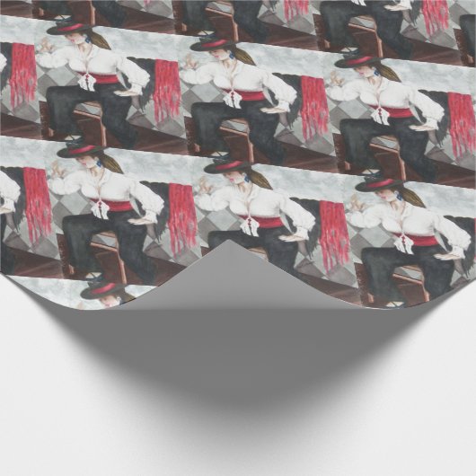 FIERY SPANISH DANCER WRAPPING PAPIER GESCHENKPAPIER (Ecke)
