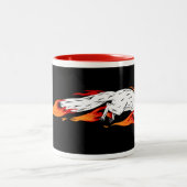 Fiery Speedy Eichhörnchen Original Art Tasse. Zweifarbige Tasse (Mittel)