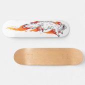 Fiery Speedy Squirrel Skateboard Deck (Horizontal)