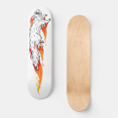 Fiery Speedy Squirrel Skateboard Deck (Vorderseite)