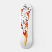 Fiery Speedy Squirrel Skateboard Deck (Vorderseite)